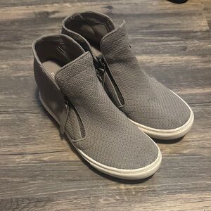 Gray Wedge Sneaker Women’s Shoes